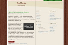 Food Recipe Blog Template For Blogger