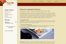 Fruit Mix Blog Template For Blogger