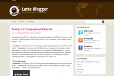 Latte Blogger Template