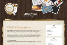 Afterwork Blog Template For Blogger