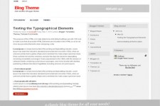 Blog Theme Blogger Template