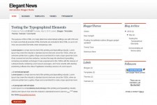 Elegant News Blog Template For Blogger