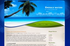 Emerald Waters Blog Template